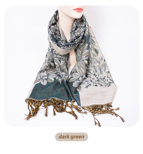 Multi-Color Spot Fashion Women's Scarf Jacquard Cashew Floral Scarf Shawl Women's Long Scarf