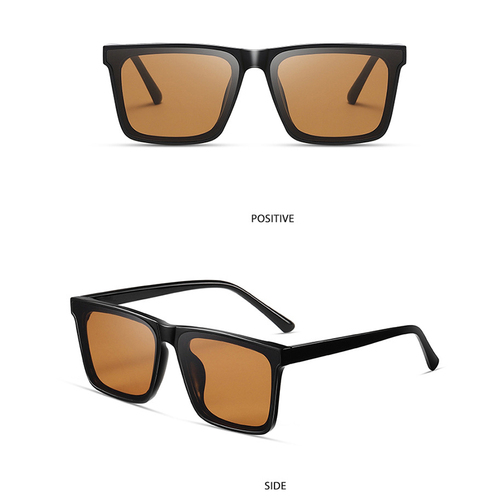 New Square Sunglasses Men Black Eyewear PC Lens Shades Oculos Eyeglasses Male Sun Glasses Gafas