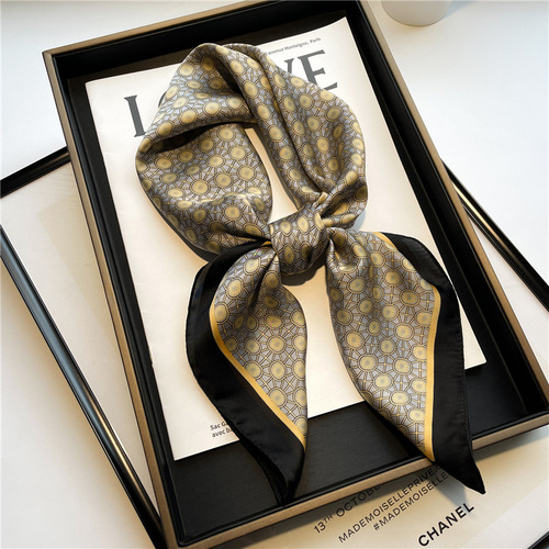 27 inch 70cm High quality Women Scarves Wrap Neckerchief Square Stain Silk Scarves