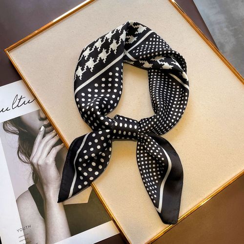 27 inch 70cm High quality Women Scarves Wrap Neckerchief Square Stain Silk Scarves