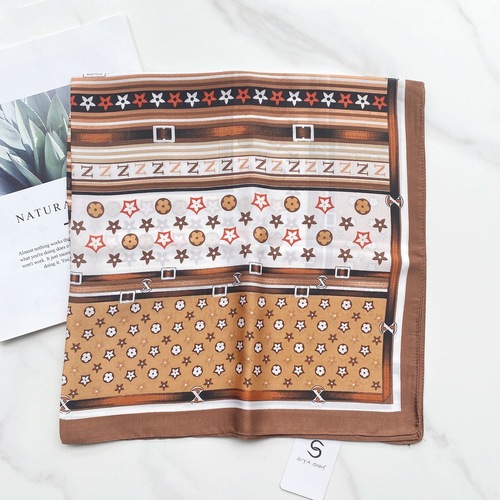 Cheap  good quality 70*70cm womens summer gauze printed scarfs viscose china necklace scarfs for women stylish