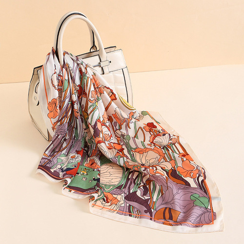 Cheap  good quality 70*70cm womens summer gauze printed scarfs viscose china necklace scarfs for women stylish