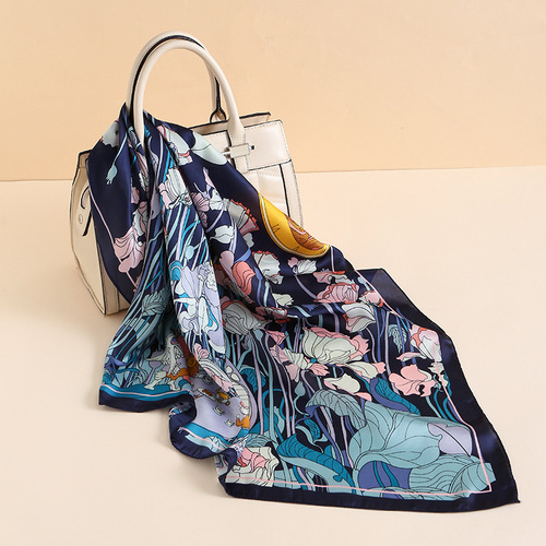 Cheap  good quality 70*70cm womens summer gauze printed scarfs viscose china necklace scarfs for women stylish