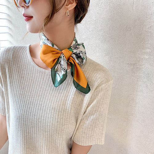 Cheap  good quality 70*70cm womens summer gauze printed scarfs viscose china necklace scarfs for women stylish