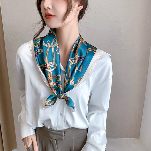 Cheap  good quality 70*70cm womens summer gauze printed scarfs viscose china necklace scarfs for women stylish