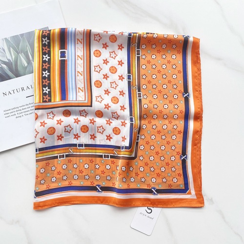 Cheap  good quality 70*70cm womens summer gauze printed scarfs viscose china necklace scarfs for women stylish