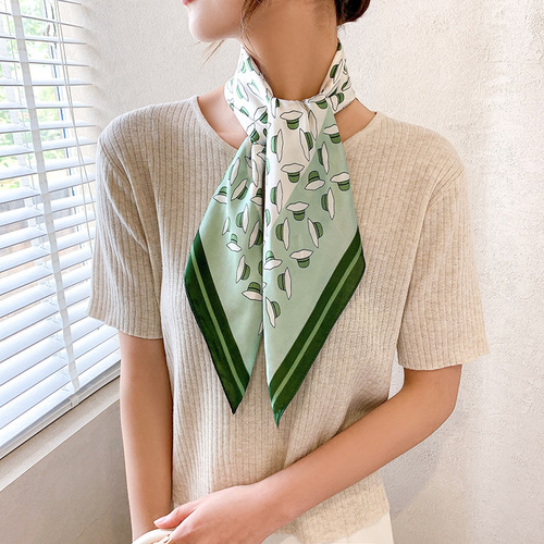 Cheap  good quality 70*70cm womens summer gauze printed scarfs viscose china necklace scarfs for women stylish