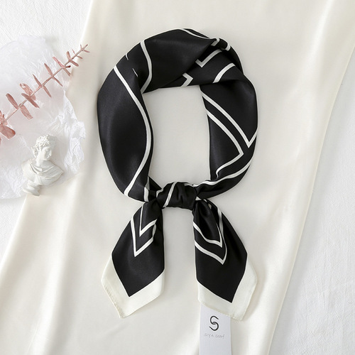 Cheap  good quality 70*70cm womens summer gauze printed scarfs viscose china necklace scarfs for women stylish