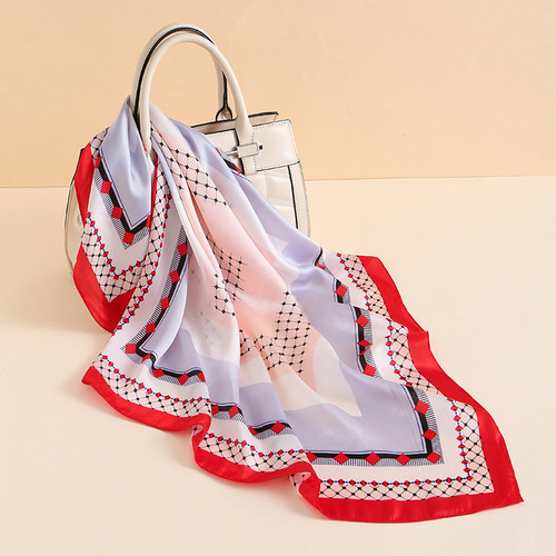 Cheap  good quality 70*70cm womens summer gauze printed scarfs viscose china necklace scarfs for women stylish