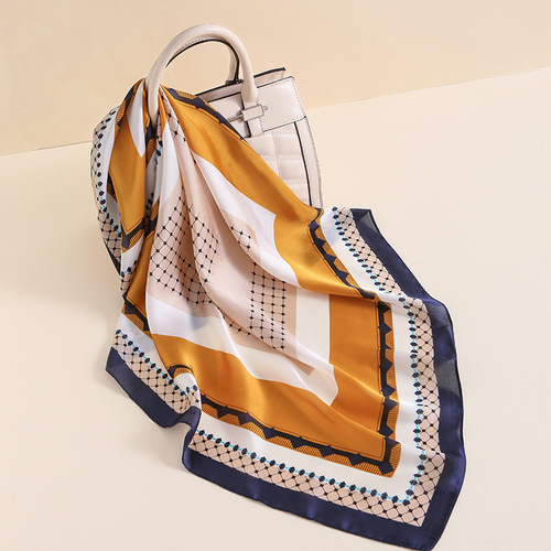 Cheap  good quality 70*70cm womens summer gauze printed scarfs viscose china necklace scarfs for women stylish