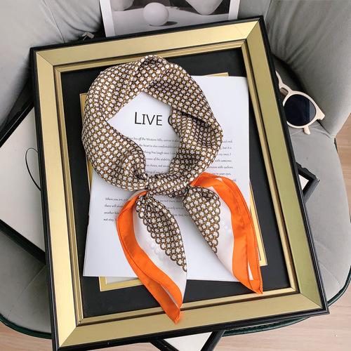 Cheap  good quality 70*70cm womens summer gauze printed scarfs viscose china necklace scarfs for women stylish