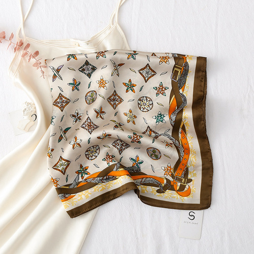 Cheap  good quality 70*70cm womens summer gauze printed scarfs viscose china necklace scarfs for women stylish