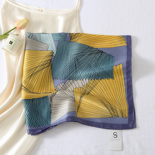 Cheap  good quality 70*70cm womens summer gauze printed scarfs viscose china necklace scarfs for women stylish