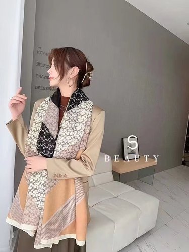 2022 Luxury Brand Cashmere Warm Winter Shawl Wraps for Women Scarf Print Pashmina Thick Blanket Scarves Foulard