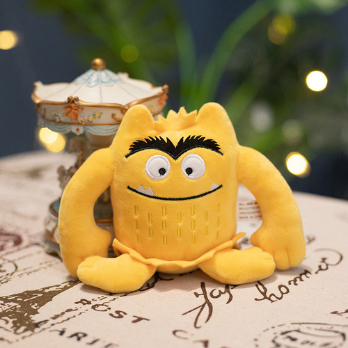 Hot sale  Colorful Emotional Little Monster Plush Toy Soft Stuffed Animal Plush Monster for kids