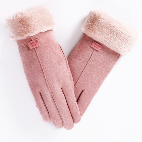 Women warm Full Finger gloves winter cycling Driving Windproof gloves touch screen gloves Mittens