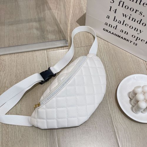 Casual Women PU Leather Fanny Pack Bag Fashion Banana Waist Bag Ladies Chest Bag