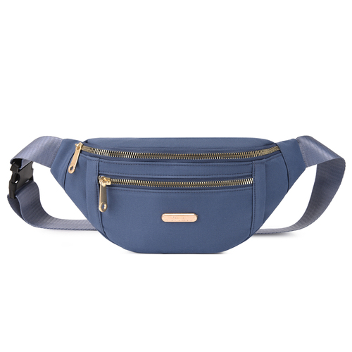 Fanny Pack New Multi-layer Embroidered Line Large Capacity Girls Cross-body Women's Chest Bags
