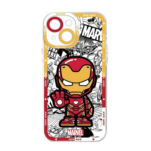 Anime Spiderman Design Laser Print Cartoon Mobile Phone Case For Iphone 15 Pro Max 14 13 12 11 Xs Xr Hard Back Cover