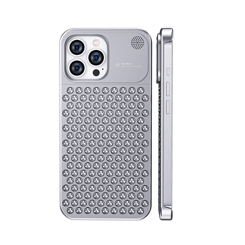 Boneruy M1 Metal Anti-skidding Phone Case Fragrance Aluminium Alloy Fashion Shockproof Phone Cover for iPhone 13 14 Plus