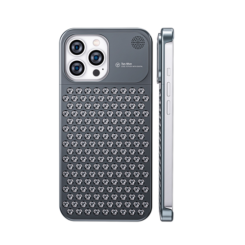 Boneruy M1 Metal Anti-skidding Phone Case Fragrance Aluminium Alloy Fashion Shockproof Phone Cover for iPhone 13 14 Plus