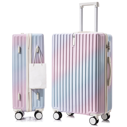 Pretty Pastel Compact Suitcase with Bag-hook Built In
