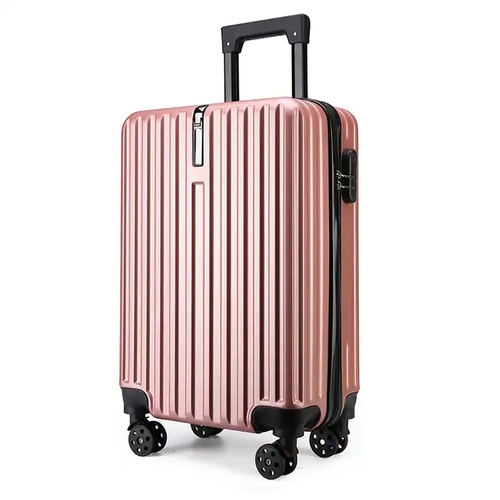 20-Inch Travel Trolley Luggage - ABS+PC, 4 Wheels, Spacious and Easy Travel