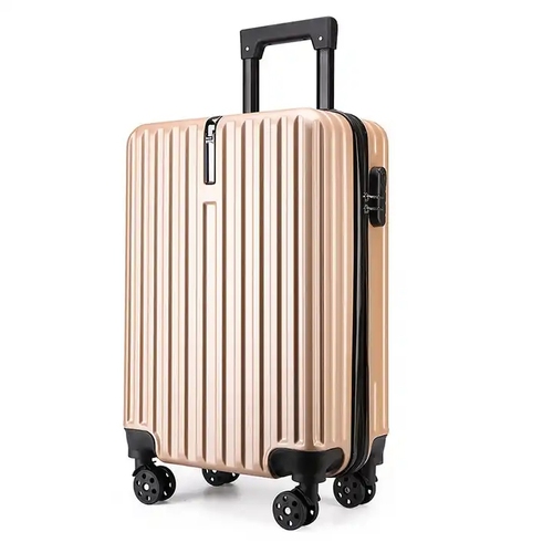 20-Inch Travel Trolley Luggage - ABS+PC, 4 Wheels, Spacious and Easy Travel