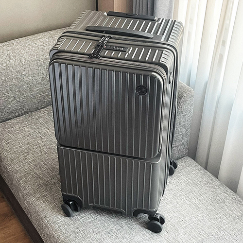  Electric Aluminum Luggage with USB Phone Charging Port