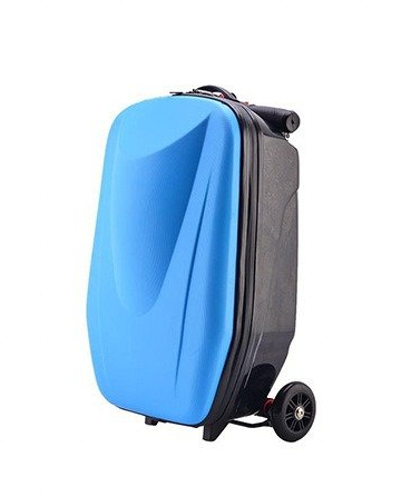 20-Inch Carry-On Travel Luggage with Built-In Scooter