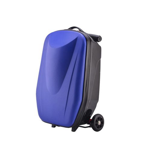 20-Inch Carry-On Travel Luggage with Built-In Scooter