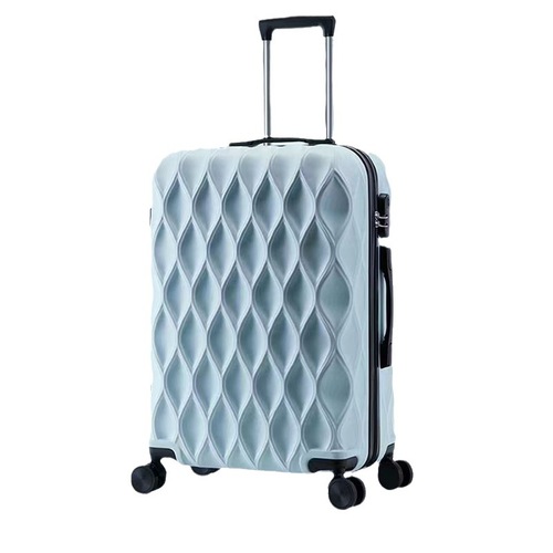 20 Inch Wavy Cabin Suitcase Outdoor Carry-On Luggage with Large Capacity 