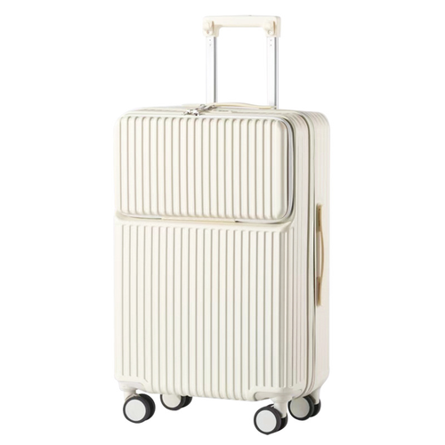 20 Inch Carry-On Luggage with Spinner Wheels: Cup Holder and Phone Holder