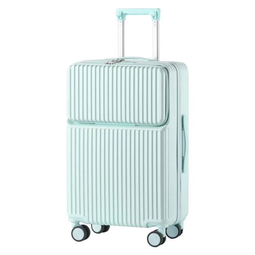 20 Inch Carry-On Luggage with Spinner Wheels: Cup Holder and Phone Holder