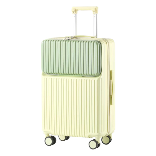 20 Inch Carry-On Luggage with Spinner Wheels: Cup Holder and Phone Holder