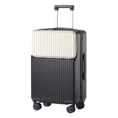 20 Inch Carry-On Luggage with Spinner Wheels: Cup Holder and Phone Holder