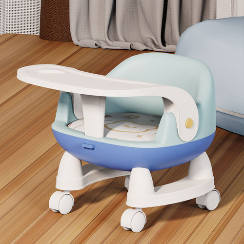 New Design  Multifunction Baby Feeding Chair Anti Slip Baby Chair With Wheel And Music