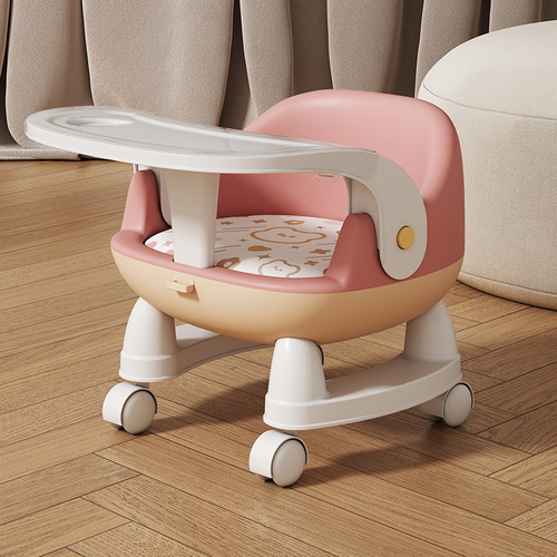 New Design  Multifunction Baby Feeding Chair Anti Slip Baby Chair With Wheel And Music