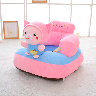 Cute Cartoon Lazy Sofa  Plush Foldable Kids Sofa Backrest Armchair For  Children Sofa Bed