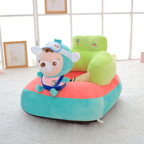 Cute Cartoon Lazy Sofa  Plush Foldable Kids Sofa Backrest Armchair For  Children Sofa Bed