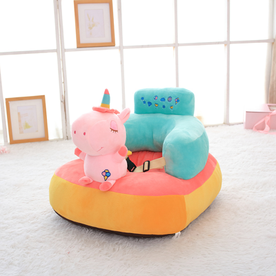 Cute Cartoon Lazy Sofa  Plush Foldable Kids Sofa Backrest Armchair For  Children Sofa Bed