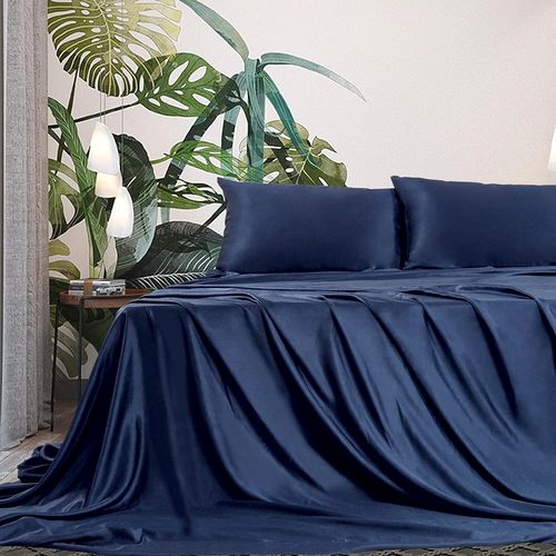 Luxurious Vegan Silk Tencel Bedding Set - Includes Silk Pillowcases and Sheets