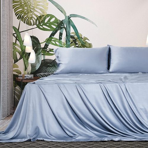 Luxurious Vegan Silk Tencel Bedding Set - Includes Silk Pillowcases and Sheets