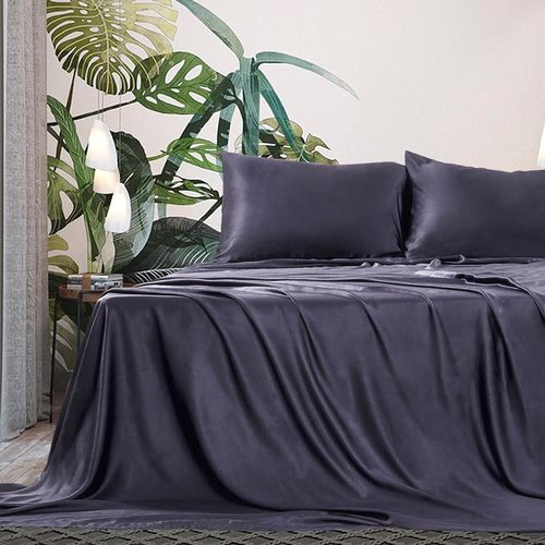 Luxurious Vegan Silk Tencel Bedding Set - Includes Silk Pillowcases and Sheets