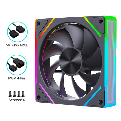 SNOWMAN Computer Fans Cooler 120mm Computer CPU Case Fan Silent Plastic Heatsink Materia