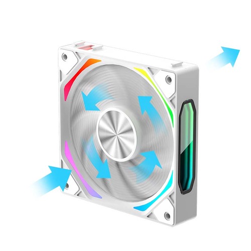 COOLMOON Gaming Computer Desktop Gaming PC Case Fan ARGB PWM 120mm Computer ARGB Fan