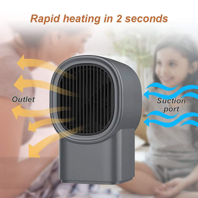 Mini Winter Heater High Efficiency Electric Heaters Room Fan Heater For Homes
