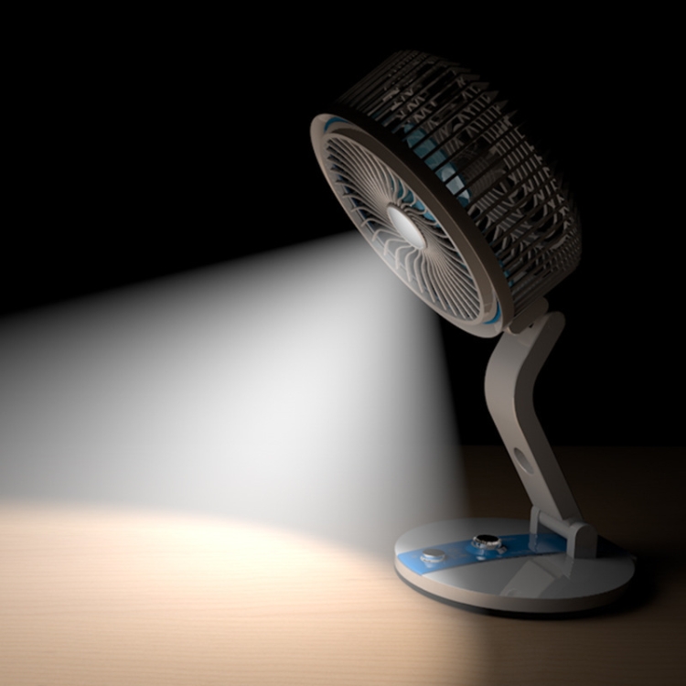 Mini Variety Folding Fan LED Desk Lamp Charging Fan, Random Color Delivery