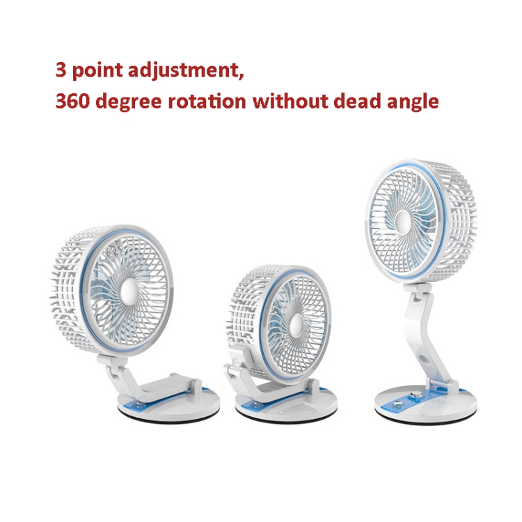 Mini Variety Folding Fan LED Desk Lamp Charging Fan, Random Color Delivery