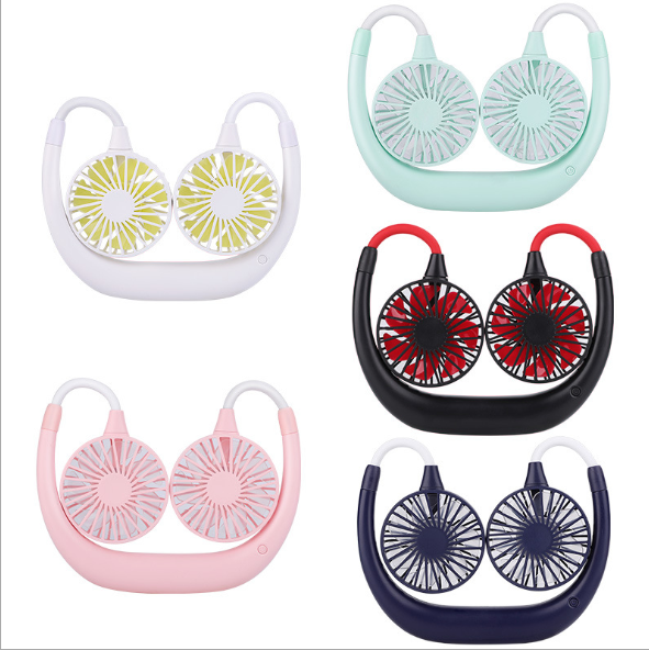  Outdoor Sports Portable Folding Hanging Neck Rechargeable USB Mini Fan